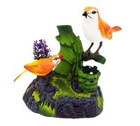CoudarTitie Interactive Electronic Toy Parrot That Chitters And Talks, Realistic Simulation And Sound Control, Made of PP. Ideal for Decoration, 2 orange birds