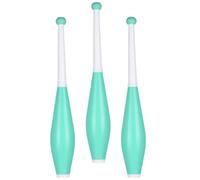 CoudarTitie Juggling Performance Prop with Balanced Ergonomic Pins Construction for Training Warm Ups Stage Acts Suitable for Beginners Entertainers, Green