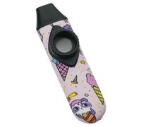 CoudarTitie Kazoo Flute Wind Instrument Accompanying Instrument A Harmonica for Easy Playing with A Funny Sound Made of PP for Guitar Accompaniment, Pink
