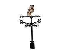 CoudarTitie Metal Owl Weathervane, Wind Indicator, Animal Ornament, Iron, Easy Installation, Suitable for Outdoor Use in Gardens, Farms, T159