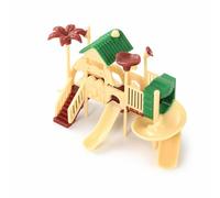 CoudarTitie Mini Playground Slide Miniature Building Detailing Realistic Lightweight Material Suitable for Hobbies Dollhouse Scene Micro Landscape Architecture Craft Project Use, 1:150 (30x53x35mm)