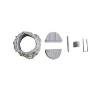 CoudarTitie Miniature 1:35 Scale Model of A Well, Made of Molded Resin, Assembly Required. Accessory for Diorama, Sand Table Decoration, Not A Toy.