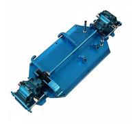 CoudarTitie Model RC Car Chassis Kit Metal Frame Assembly Differential Drivetrain Control Arm Upgrade Precision CNC Aluminum Alloy Build suitable for youth education club workshops maker, Blue