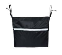CoudarTitie Organizer Adjustable Hanging Rear Bag Storage Pouch Mobility Accessory Multiple Thickened Polyester Oxford Suitable for Care Home Nursing, Black