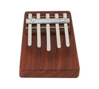 CoudarTitie Piano Thumb Piano Handheld Instrument With Resonant Solid Wood And Five Metal Keys suitable for beginner learning family travel use