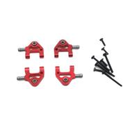 CoudarTitie RC Car Metal Lower Swing Arms for Wltoys 1/28 Models Like K969 K979 K989 K999 P929 Front Suspension Spare Parts, Red