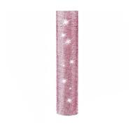 CoudarTitie Rhinestone Sleeve Flannel Liner Adaptable Fit Decorative Sound Equipment Accessory Shiny Stage Presence Suitable for Bar Hosts Singers Live Shows Stage, Pink