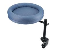 CoudarTitie Round Cat Desk with Bed Function, Space-saving, 360° Rotatable, Ideal As A Side Table in The Study Or Living Room.