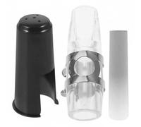 CoudarTitie Saxophone Alto Kit Cap Ligature Plate Resin Tone Easy Control Suitable for Beginners Students Practice Performance