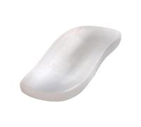 CoudarTitie Selenite Crystal Plate Jewelry Charging Plate Display Tray Container for Meditation and Modern Ornament Suitable for Withers, 12cm