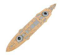 CoudarTitie Ship Deck Assembly Real Upgrade For Merit 62004 Model Ship With Precision Cut Openings And Peel Backed Placement Suitable for scale modeling hobby builds display restoration