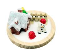 CoudarTitie Snowy Dollhouse Christmas Home Decoration for 1/6 And 1/12 Dollhouse Bedroom