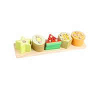 CoudarTitie Sorting Toy Made of Wood, Toy, Shape Sorter And Educational Toy to Promote Fine Motor Skills for Children From 3 Years As A Gift, Fruit