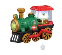 CoudarTitie Steam Engine Train Toy with Whistle And Lights, Educational Gift for Kids, Green