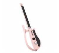 CoudarTitie Stringless Music Device Electric Guitar Digital Instrument Portable Practice Guitar With Genre Switching Jazz Metal Funk And More Light Guided, Pink