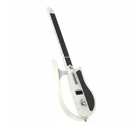 CoudarTitie Stringless Music Device Electric Guitar Digital Instrument Portable Practice Guitar With Genre Switching Jazz Metal Funk And More Light Guided, White
