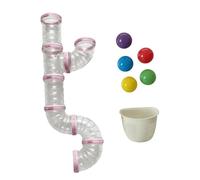 CoudarTitie Supplies for Activity Board, DIY Materials Tube, Sensory Development Board - Elements for The Classroom, The M, light pink 55cm