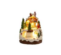 CoudarTitie Tabletop Musical House with Night-Light | Lighted, Illuminated holiday cottage Ornament, USB Powered, holiday town Scene, for Nursery