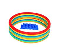 CoudarTitie Teaching Tool Hopscotch Rings Game with for And Teens, 36cm 10 rings