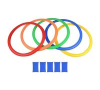 CoudarTitie Teaching Tool Hopscotch Rings Game with for And Teens, 36cm 5 rings