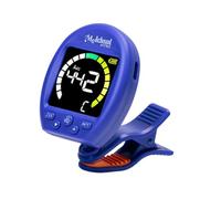 CoudarTitie Tuner for Guitar Professional Tuner Visible Display Accessory for Guitar Bass Violin 360° Rotation PP Material Suitable for, Blue