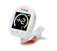 CoudarTitie Tuner for Guitar Professional Tuner Visible Display Accessory for Guitar Bass Violin 360° Rotation PP Material Suitable for, White