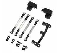 CoudarTitie Vehicle System Rc Car Shock Upgrade Rear 4 Link Conversion Aluminum Alloy Rod Set Leaf Spring To Four Structure Build Suitable for trails mountain paths hobby bashing, Black
