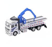 CoudarTitie Vehicle Toy Truck Educational Carrier Emergency Pull-Back Motor Alloy Head Movable Parts Storytelling Toy Car Suitable for Children Age, Flatbed Truck