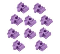 CoudarTitie Wooden Railway Track Adapter Pack for Train Sets, Violet