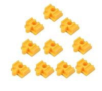 CoudarTitie Wooden Railway Track Adapter Pack for Train Sets, Yellow