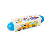 CoudarTitie Wooden Rotary Puzzle, Wooden Construction Blocks, Handing Down, Early for Boys' Birthday Gifts And, transportation