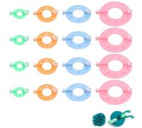 couduan 16 Pcs Pom Pom Maker,Pompom Maker,Pom Pom DIY Making Kit,Pompon Manufacturing Tools,DIY Fluff Balls Knitting Pom Pom Making Tools for Pom Pom Crafts（Random Color-4 Sizes）