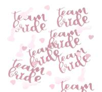 couduan 30g Team Bride Confetti,Hen Party Confetti,Rose Gold Team Bride Table Decoration,Love Heart And Dog Bone Confetti,For Wedding Party Table Confetti Decorations