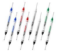 couduan 8 PCS Long Nib Marker Pen,Permanent Deep Hole Marker Pens,Construction Drill Hole Marking Pen,Multi-Purpose Waterproof Colorful Marking Carpenter for Builders Woodworking Hardware (5 Color)