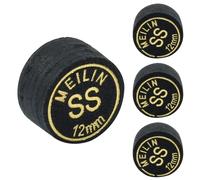 Coufce 4PCS 12mm Pool Cue Tips Super Soft How Cue Tip Billiard Accessories Suitable for Pool Cues and Snooker