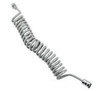 Coufce Flexible Bidet Sprayer Hose Grey PU Spring Tube Hose Accessory Bathroom Toilet Handheld Bidet Sprayer Gun Telescopic Hose Muslim Shower Bidet Sprayer Tube