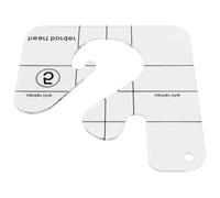 Coufce Free Motion Quilting Template, Heart Border Design Ruler for Domestic Sewing Machines, Series 5 Quilting Guide Tool (Model Q5-02)