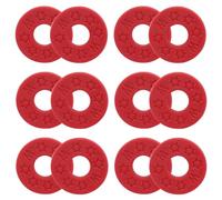 Coufce Guitar Strap Locks Premium Strap Blocks for Guitar Protection Set of 12 Silicone Strap Locks in Red