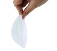 COUGA One Piece Prosthesis Mastectomy Lifelike Triangle Silicone Breast Forms Self-Adhesive Fake Boobs Enlargement Concave Pads Enhancer Inserts,Transparent,250g/Piece