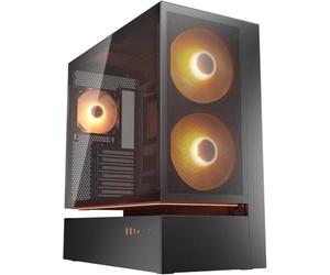 COUGAR CFV235 Mesh MidTower Case, 400mm GPU Supported, ARGB PWM Fans 160mmx2, 3-in-1 front panel, 270° Airflow Access, Dust Filter, Dual Magnetic Filtration, Cable Management (Black, Mesh)