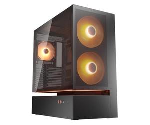 COUGAR CFV235 Mesh MidTower Case, 400mm GPU Supported, ARGB PWM Fans 160mmx2, 3-in-1 front panel, 270° Airflow Access, Dust Filter, Dual Magnetic Filtration, Cable Management (Black, Mesh)