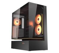 COUGAR CFV235 MidTower ATX, CEB Case,430mm GPU Supported, Pre-installed ARGB PWM Fans 120mmx4, 270° Airflow Access, Dust Filter, Dual Magnetic Filtration, Cable Management (Black)