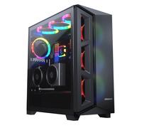 Cougar DarkBlader X5 RGB Distinctive RGB Mid-Tower Case with Superior Airflow, 3x ARGB VK120 fans and a crystal clear tempered glass left panel CGR-5UM3TB-X5-RGB