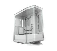 COUGAR FV270 Curved Tempered Glass PC Case | Spacious Interior for High-End Components | with Superior Airflow Design - Black (White)