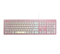 COUGAR Gaming Gaming - Keyboard - VANTARAXPINK - Pink - Scissor Keys - Anti-Ghosting - 8 Backlight Effects - Translucent Keys - CNC Monocoque Aluminum Frame - Azerty