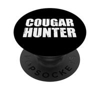 Cougar Hunter Funny Cougar Older Woman Younger Man PopSockets Adhesive PopGrip