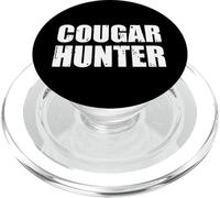 Cougar Hunter Funny Cougar Older Woman Younger Man PopSockets PopGrip for MagSafe