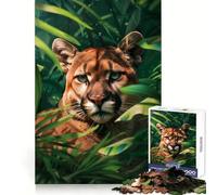 Cougar in The Jungle 1000 Piece Jigsaws for Adults Puzzle Reason Skill, Rich Detail, Happy Challenge, Perfect Art (50x75cm)