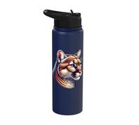 Cougar Mountain Lion Puma Cougar Stainless Steel Insulated Water Bottle
