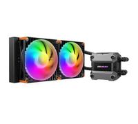 COUGAR Poseidon Ultra ARGB 240 AIO Liquid Cooler - PWM Fans with Optimum Airflow - High-Performance Pump - ARGB Sync - AMD AM5/AM4 and Intel LGA1851 Supported (Black)